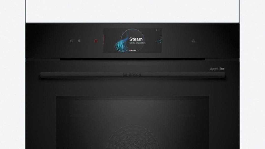 Bosch 60cm Accent Line Built-in Oven with Microwave & Steam - Black HNG978QB1A