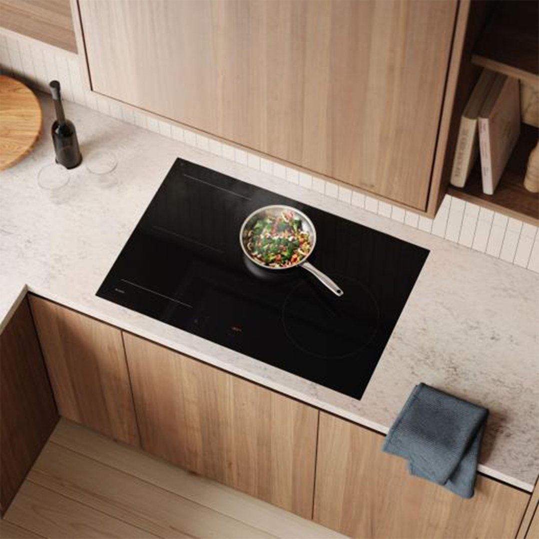 Asko 80cm 4 Zone Series 5 Induction Cooktop - Black Glass Ceramic HI5842FBG1