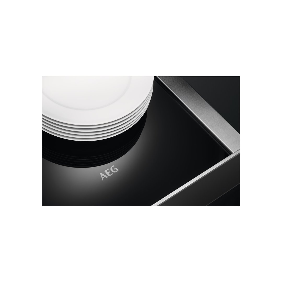 AEG 14cm Matte Black Built-in Warming Drawer OD8K11T