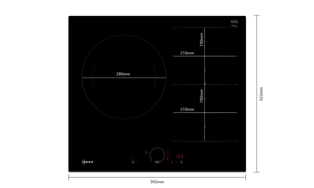 Neff 60cm Induction Cooktop with virtual twistpad T66FHC4L0