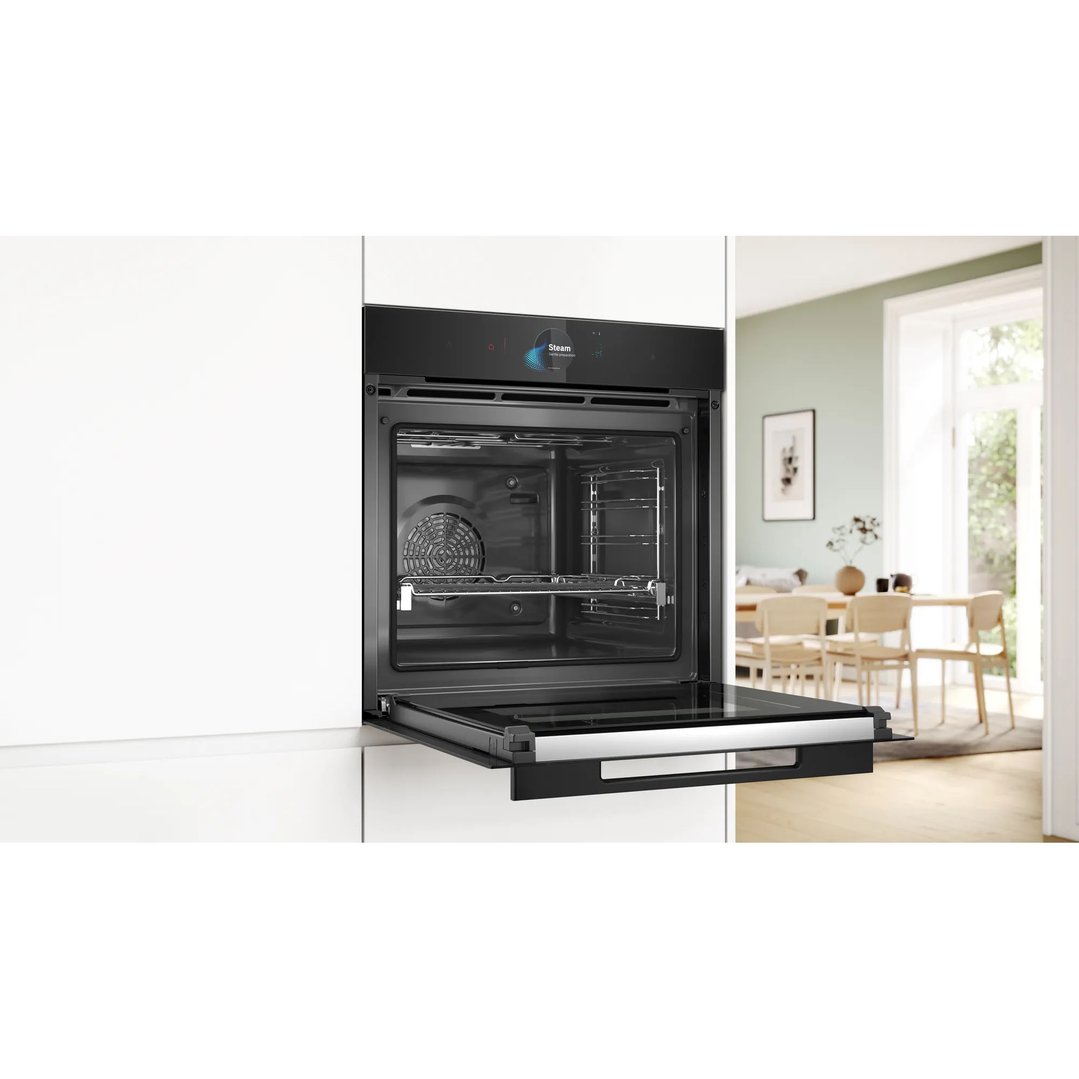 Bosch 60cm Accent Line Multifunction Pyrolytic oven with added steam - TFT Touch display Pro. HRG978NB1A
