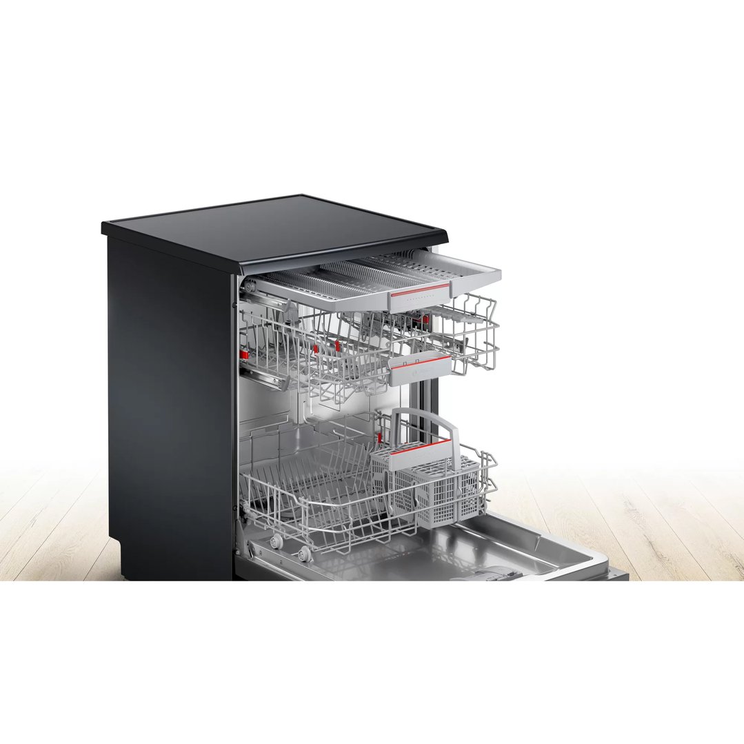 Bosch Serie | 4  60cm Freestanding Dishwasher Black inox SMS4HVB01A