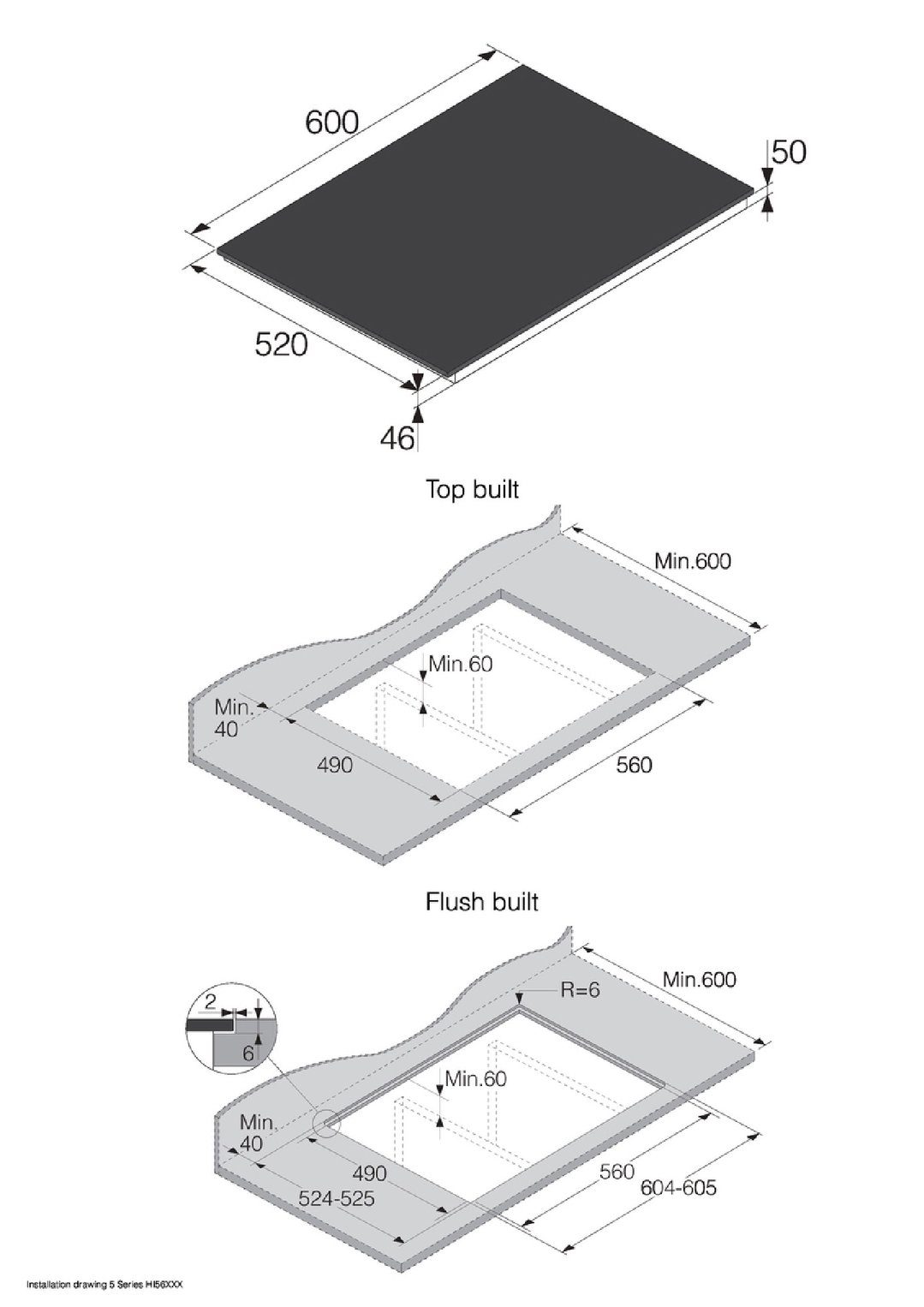 Asko 60cm 4 Zone Series 5 Induction Cooktop - Matte Black Glass Ceramic HI5643FMG1