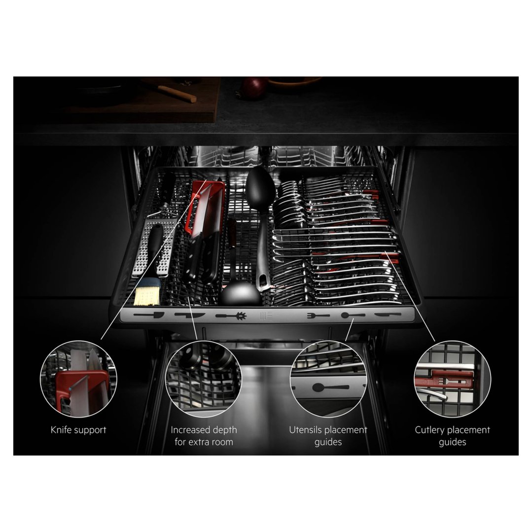 AEG 60cm Built-Under Matte Black Dishwasher FUF7590SMB