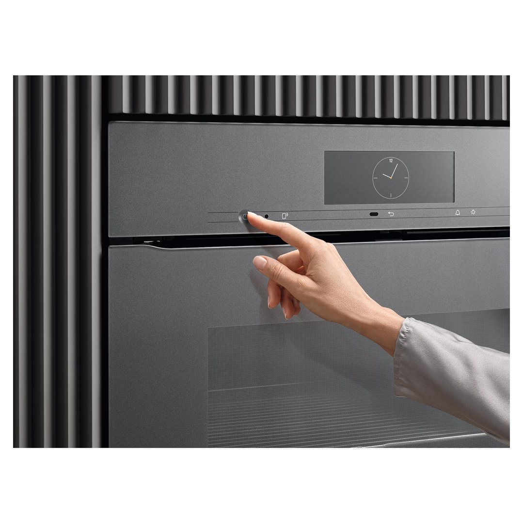 Miele 60cm Handleless Pyrolytic Oven with Moisture Plus and Food View Integrated Camera Graphite Grey H7860BPXGRGR
