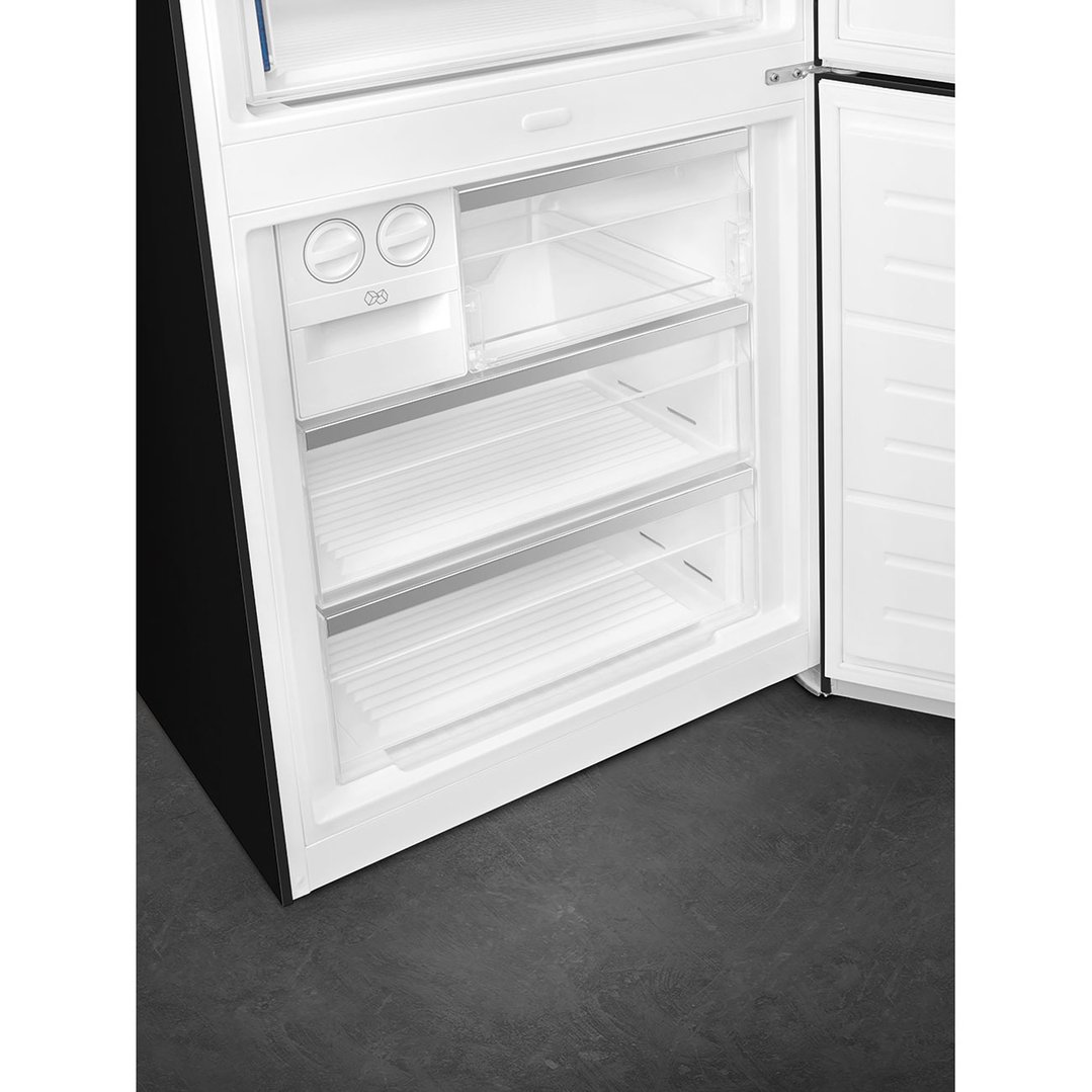 Smeg Portofino 481L Bottom Mount Refrigerator - Black FA490RBL5AU