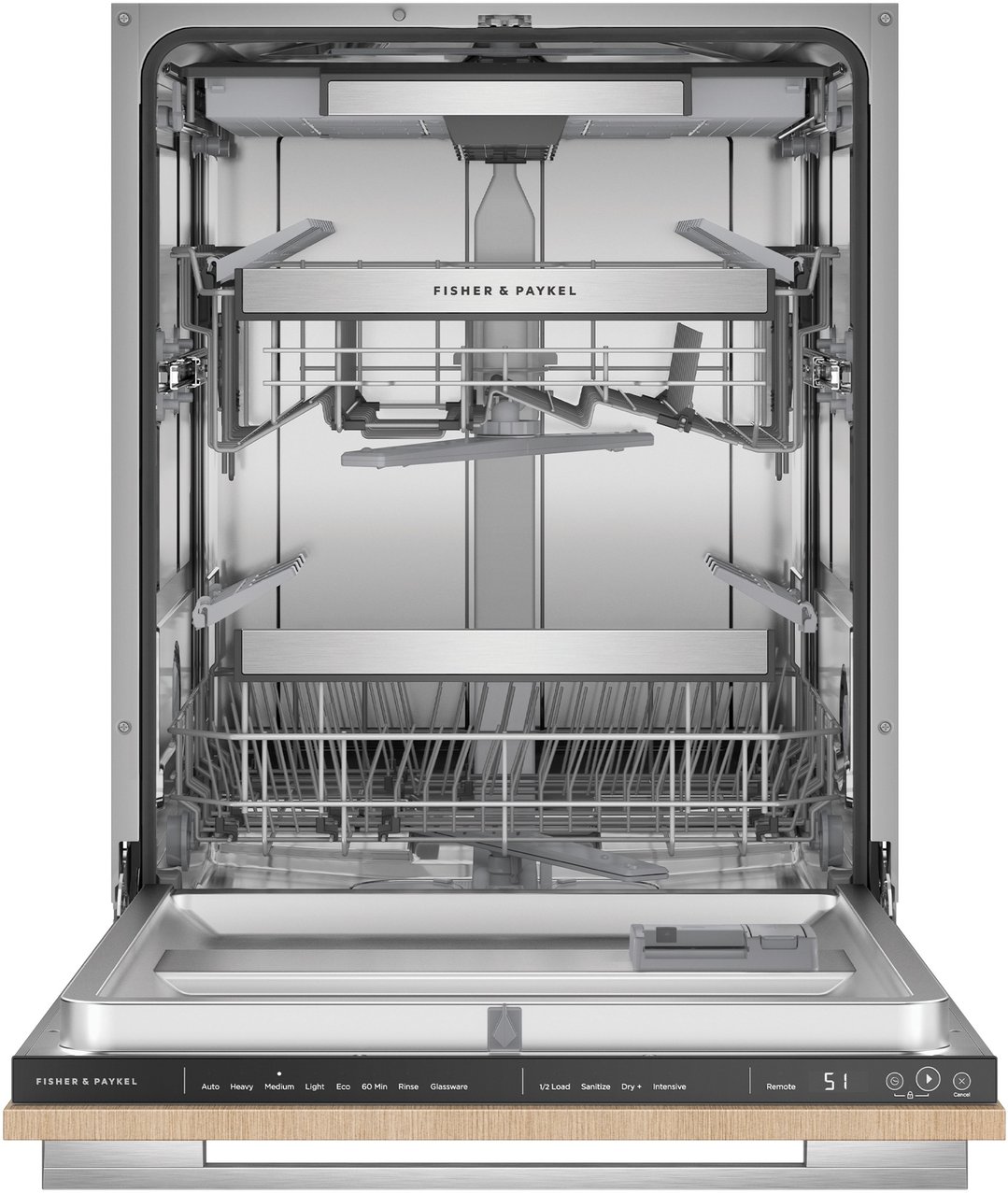 Fisher & Paykel Series 9 Integrated Dishwasher, Tall, Sanitise DW60UT4I2