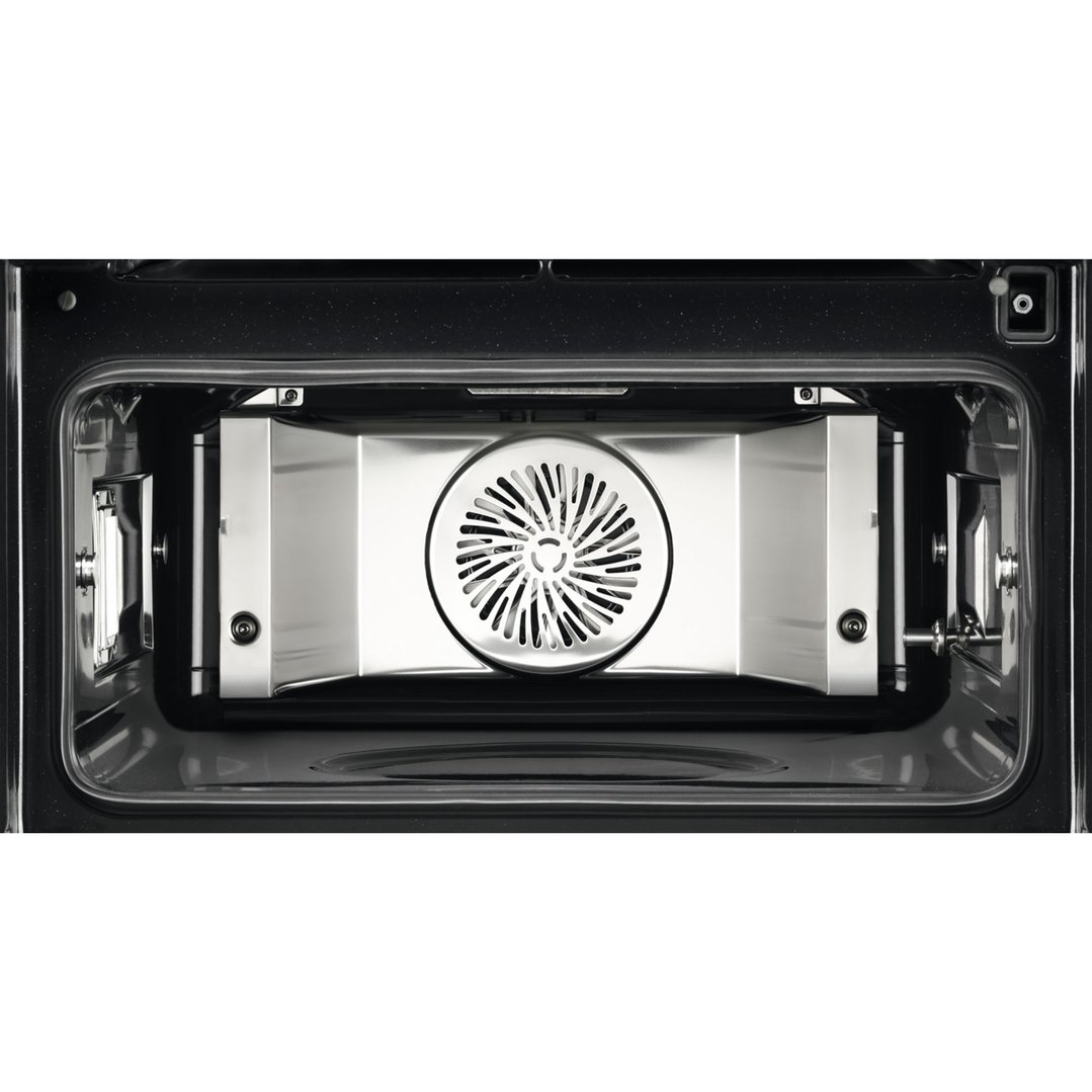 AEG 45cm Multifunction 24 Matte Black SteamPro Compact Oven NKB9A82KT