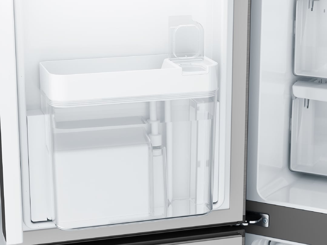 Westinghouse 564L Quad Door Fridge, Matte Charcoal Black with a Non-Plumbed Water Dispenser WQE5760BB