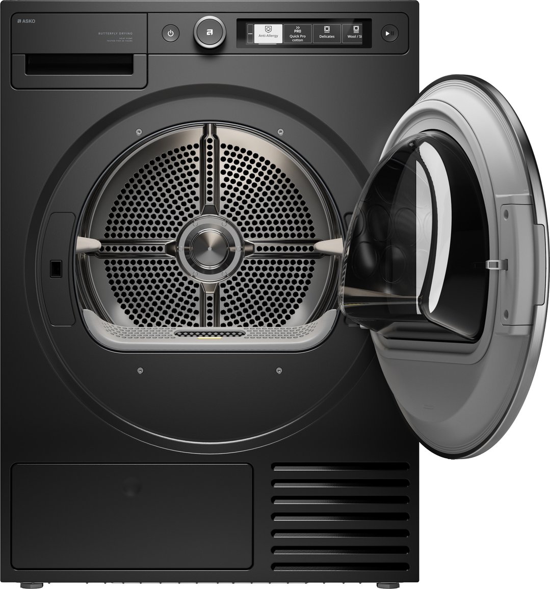 Asko 9kg Style Heat Pump Dryer - Graphite Black T509HPGAU