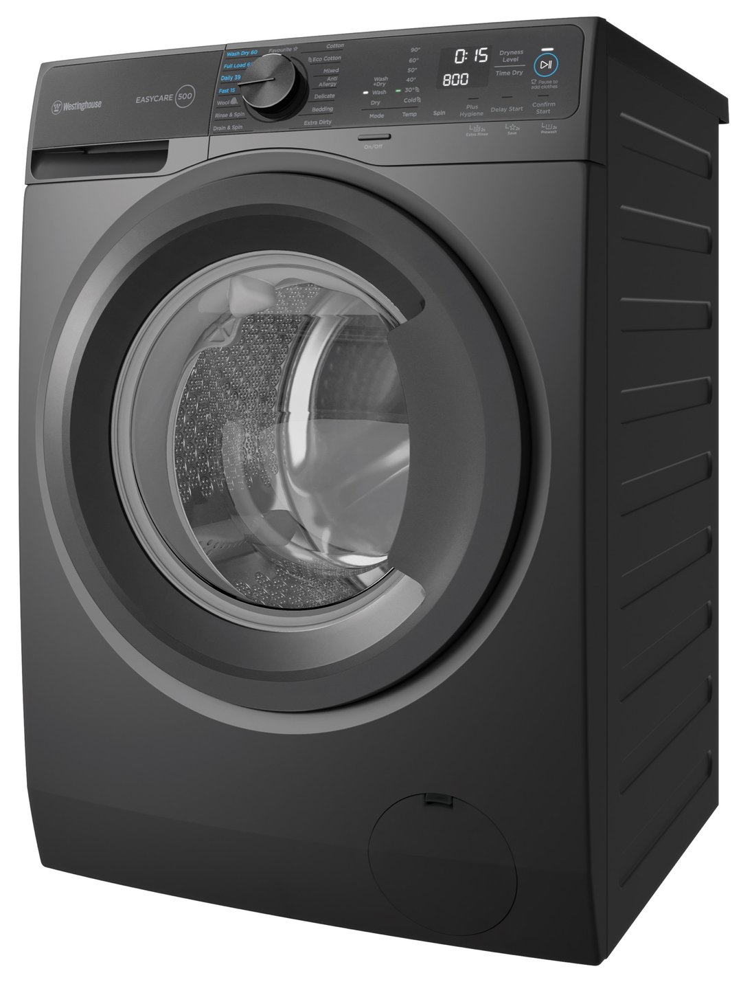 Westinghouse 9kg Front Load Washing Machine with 5kg Dryer Dark Onyx WWW9024M5SAS