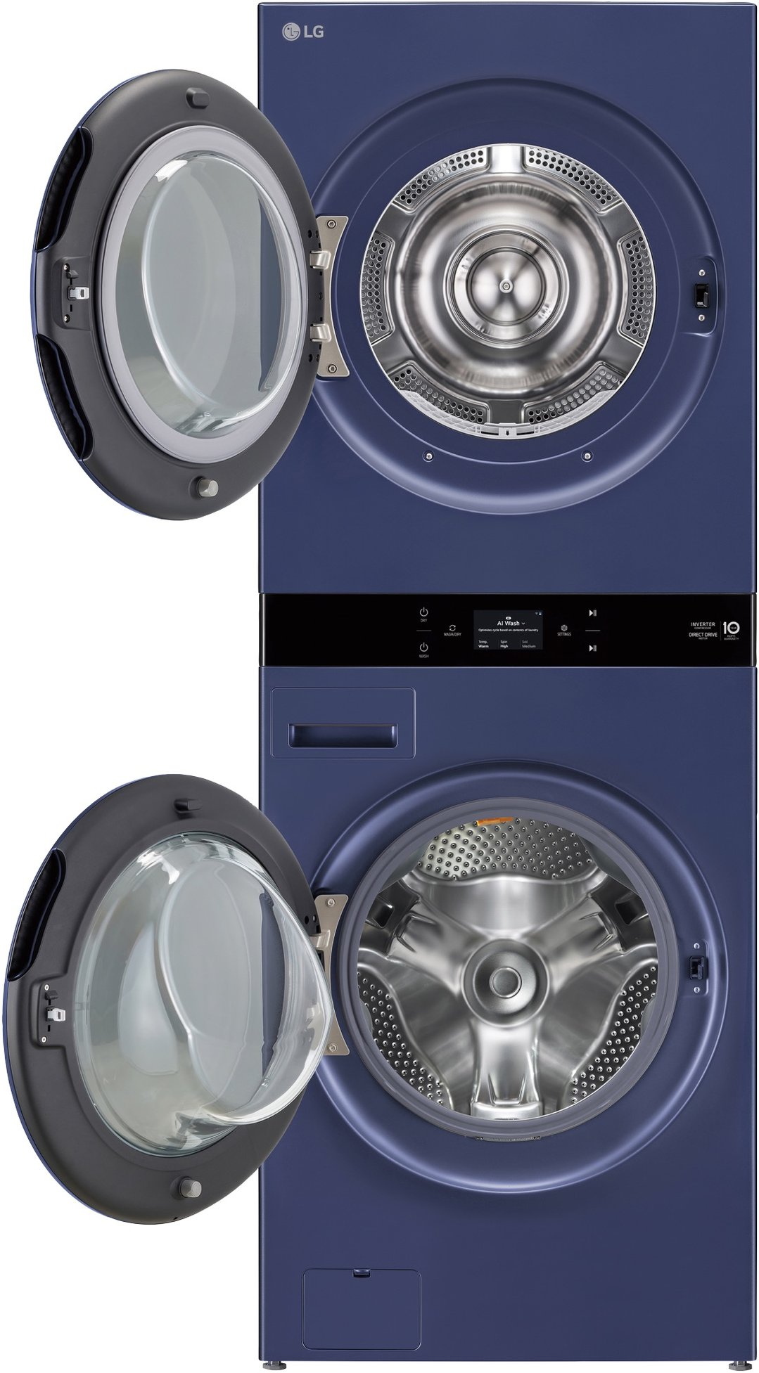 LG AI WashTower™ 19/10kg All-In-One Stacked Washer Dryer - Blue WWT-1910BLX