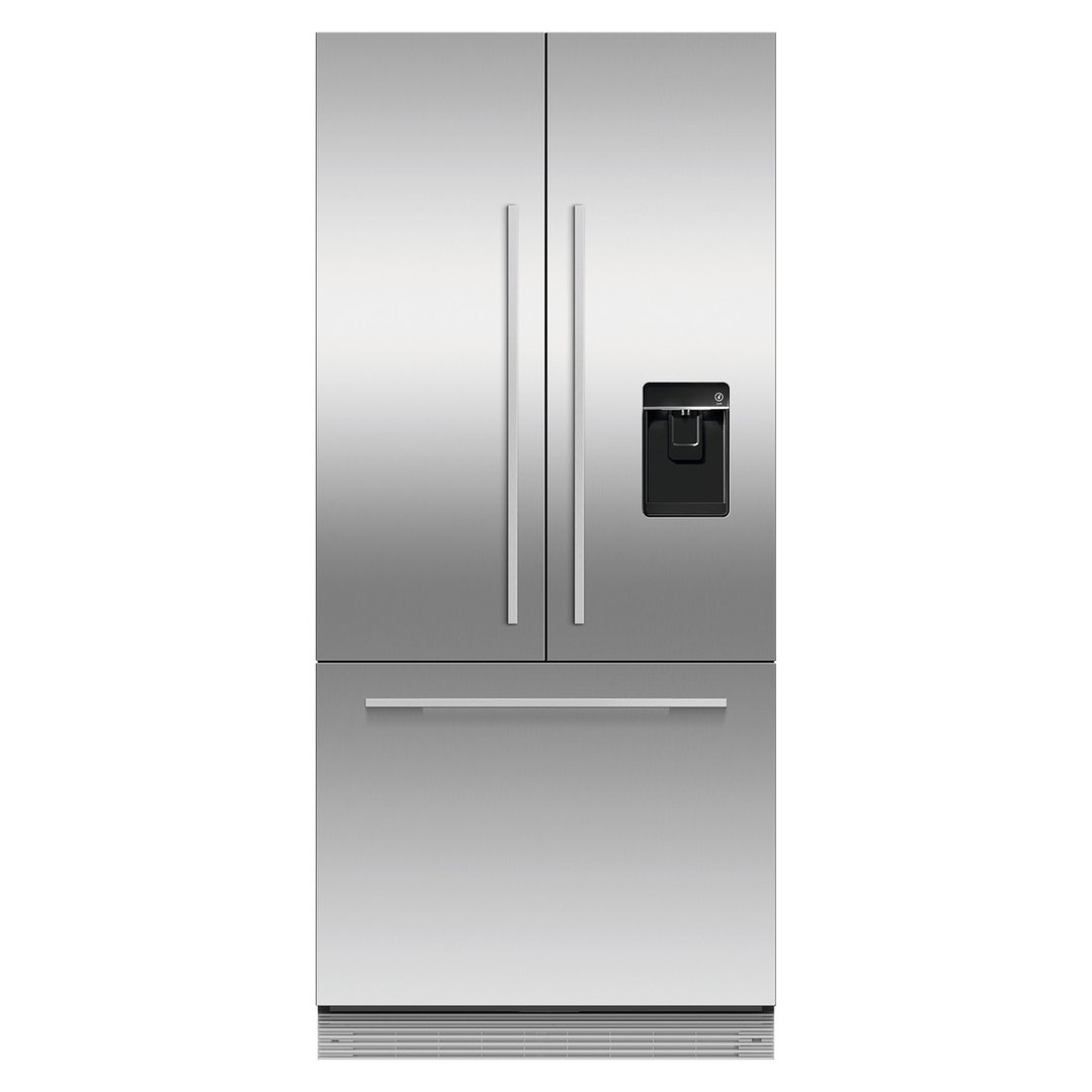 Fisher & Paykel 80cm Series 7 Integrated French Door Refrigerator Freezer, Ice & Water RS80AU1