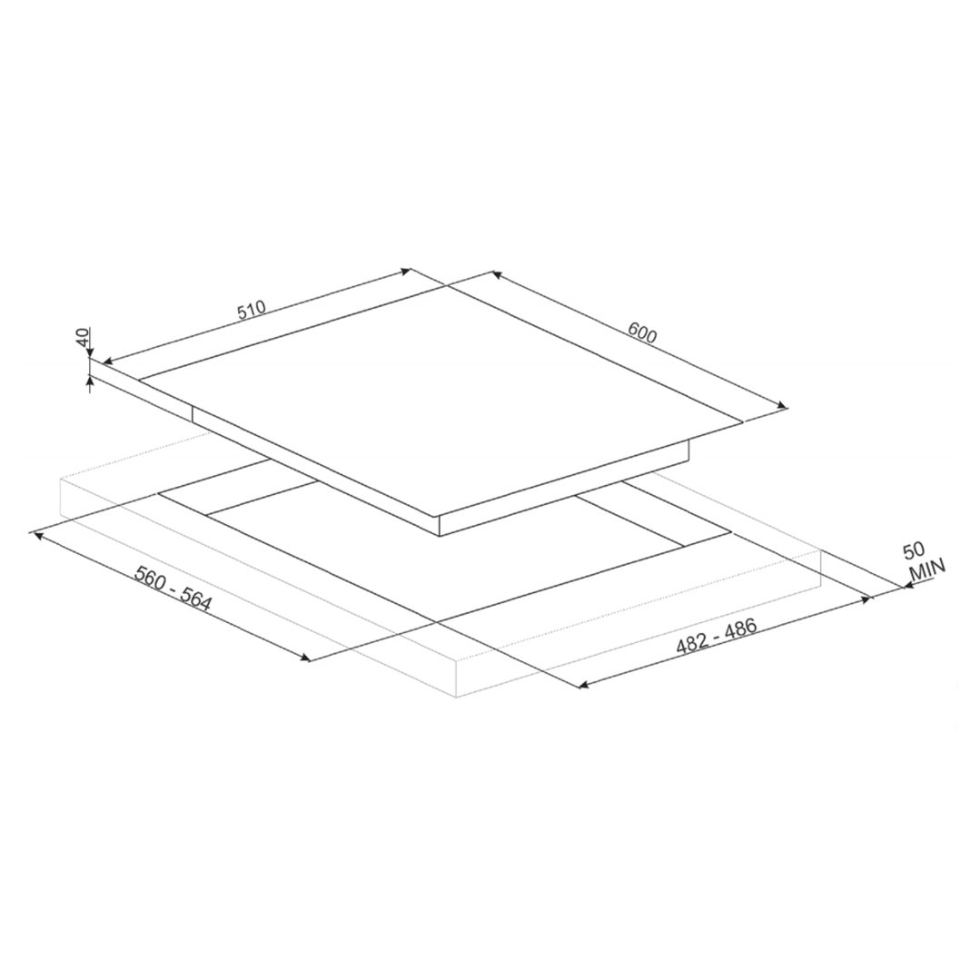 Smeg 60cm Linea Gas Cooktop PV164CN2AU Signature Appliances