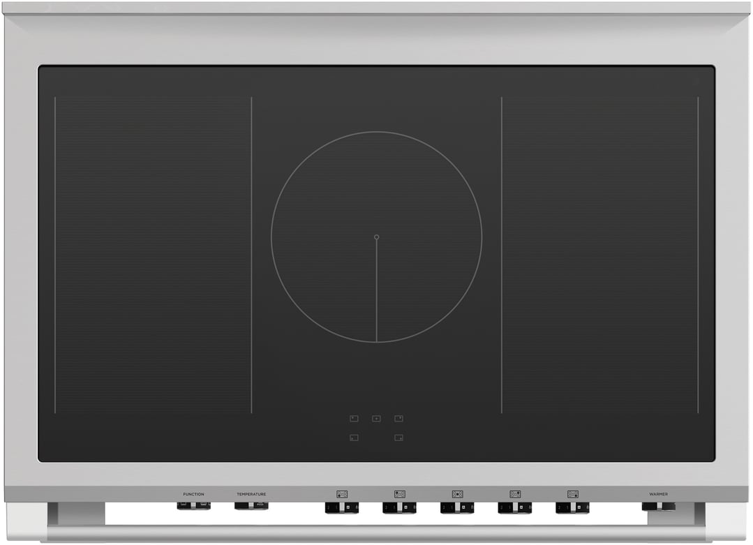 Fisher & Paykel 90cm Series 9 Classic 5 Zone Induction Pyrolytic Cooker, 2 SmartZones OR90SCI6B1