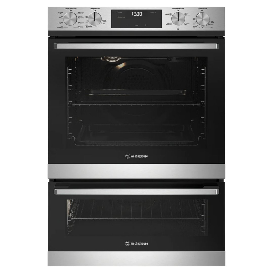 Westinghouse 60cm multifunction 8/5 stainless steel duo oven with fast