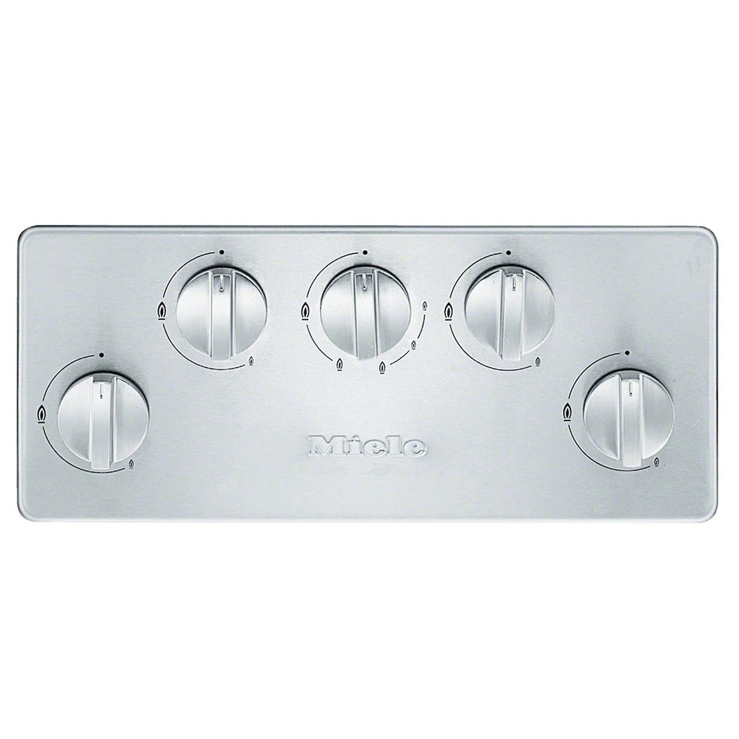 Miele 88cm 5 Burner Gas Cooktop with Dual Wok Burner Stainless Steel KM2357-1