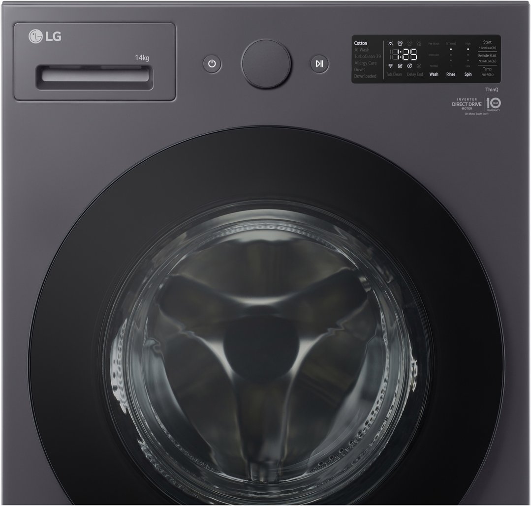 LG 14kg XL Series AI Front Load Washing Machine in Matte Graphite WXLS-1014GX