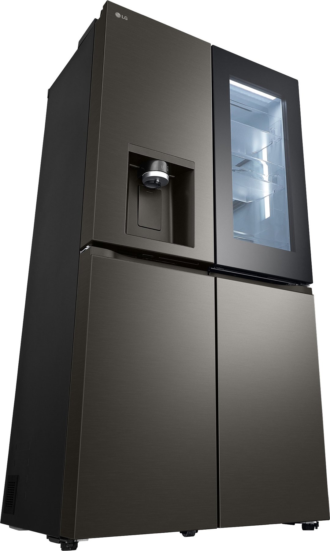 LG 642L French Door Fridge in Black Stainless Finish GF-V700BSLC