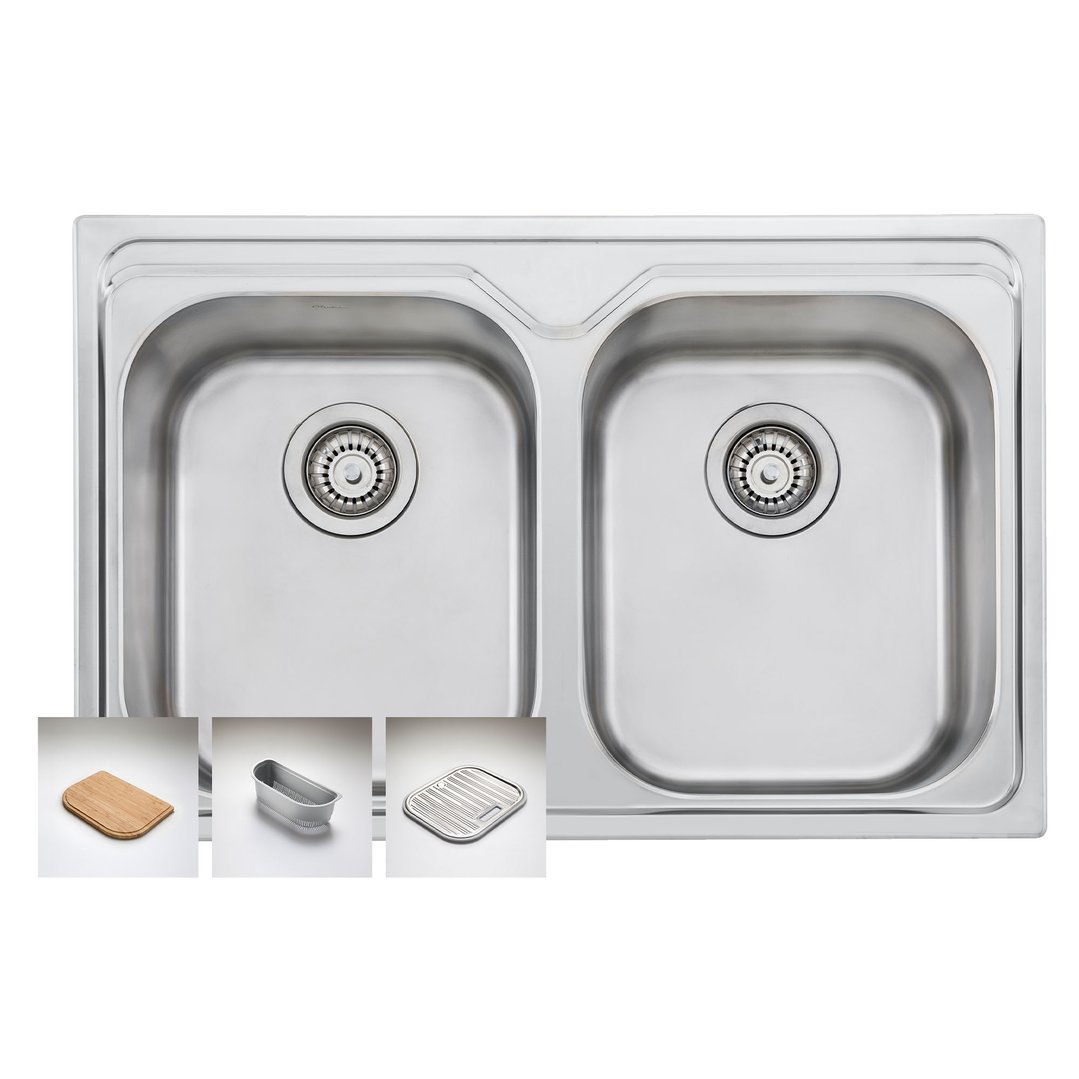 Oliveri Diaz Double Bowl Universal Sink DZ23TU
