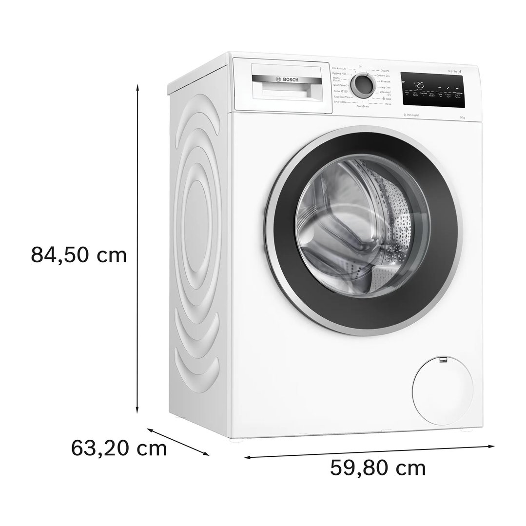 Bosch 9kg Series 4 Front Loader Washing Machine White WAN28227AU