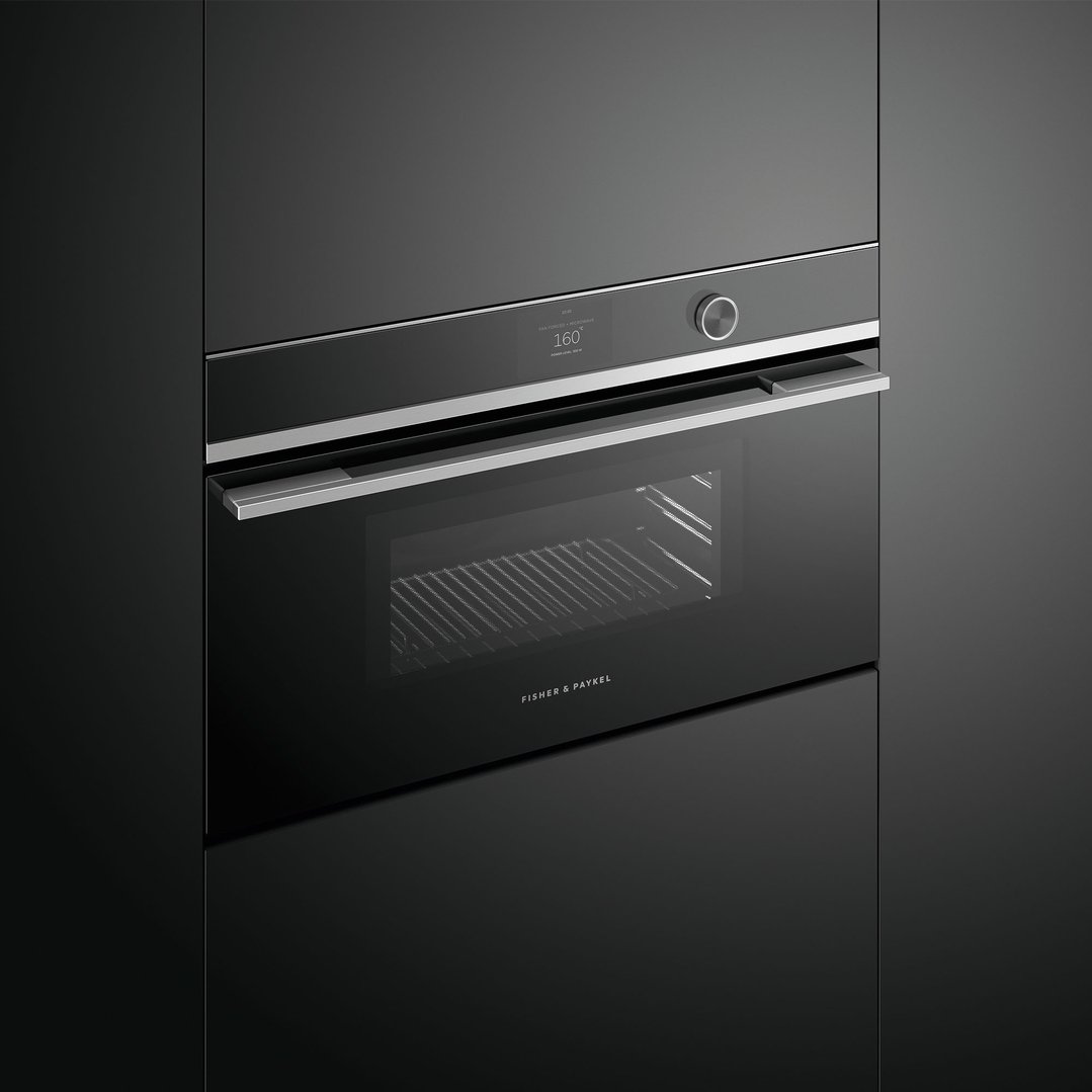 Fisher & Paykel 76cm Series 9 Contemporary Compact Combi-Microwave Oven OM76NDTDX1
