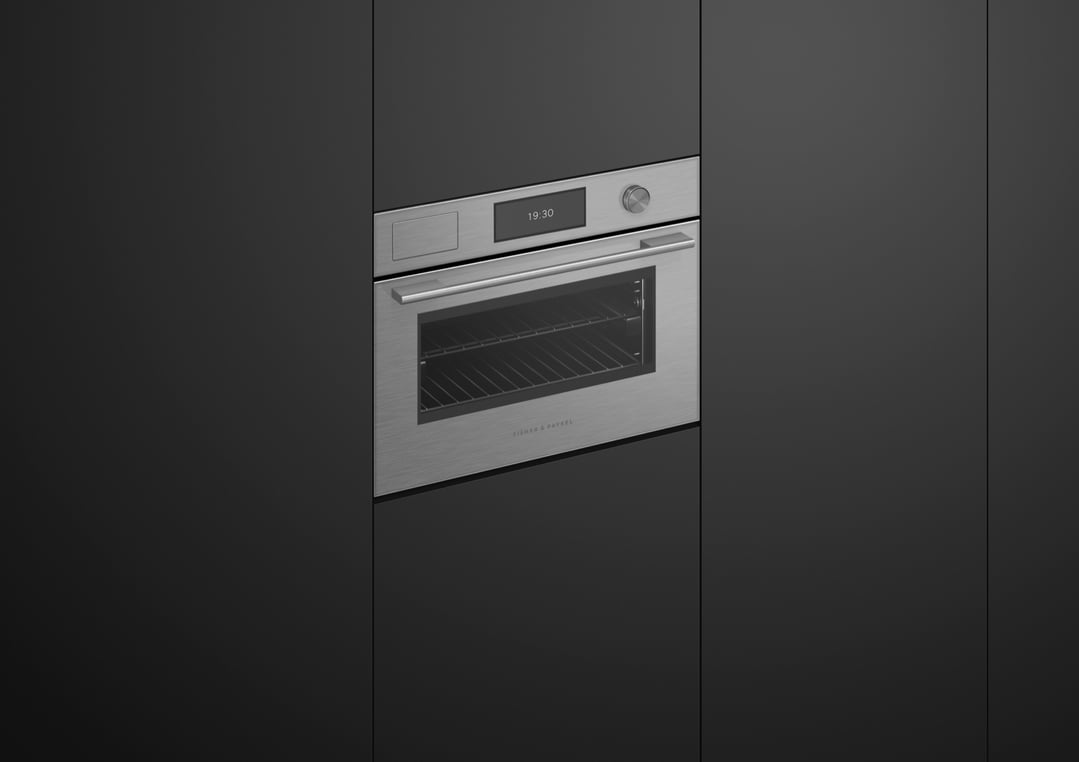 Fisher & Paykel 60cm Contemporary Compact Combi-Steam Oven, Brushed Silver OS60NACVUDX5