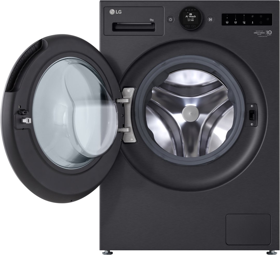 LG 9kg Series 9 Matte Black Front Load Washer WX9-1409MB