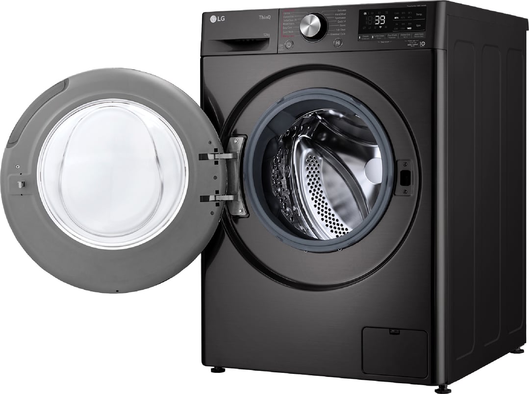 LG 12kg Black Front Load Washing Machine WV9-1412B