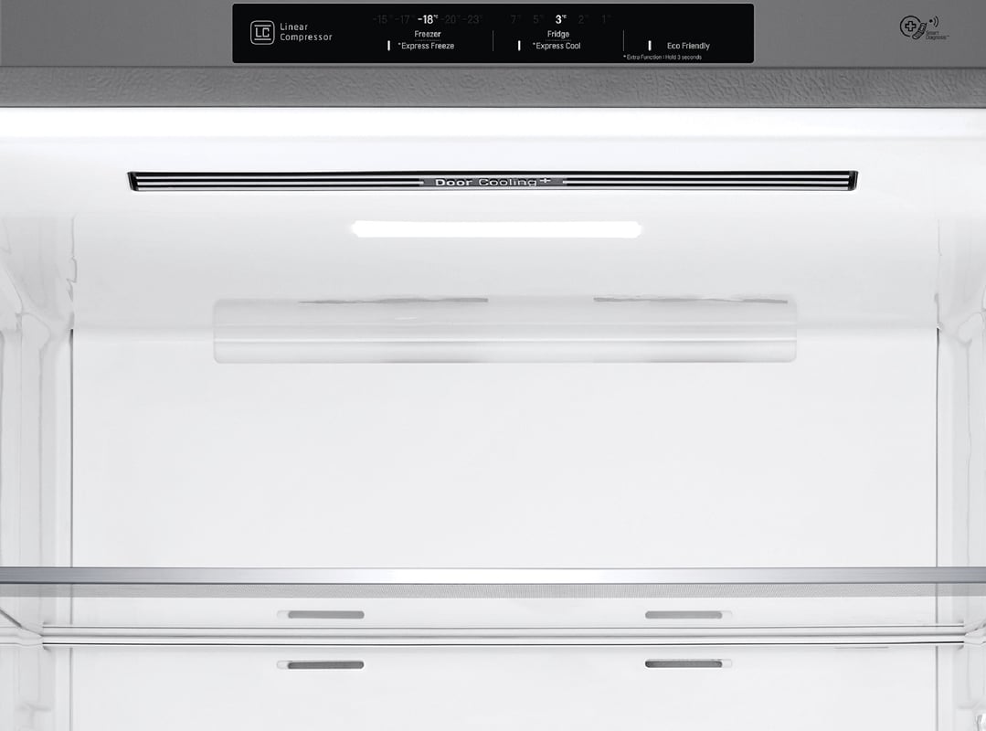 LG 420L Bottom Mount Fridge Platinum GB455PL