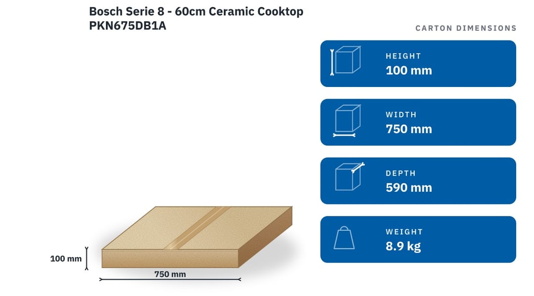Bosch Serie 8 - 60cm Ceramic Cooktop PKN675DB1A