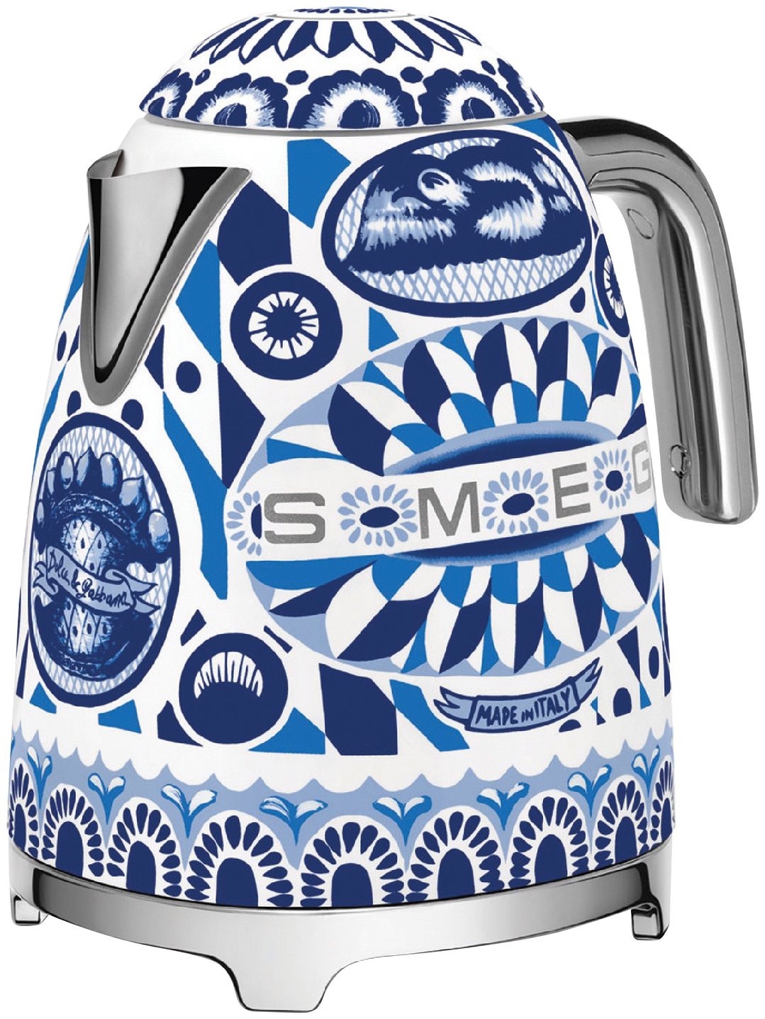 Smeg 50's Style Dolce & Gabbana Kettle - Blue Mediterraneo KLF03DGBAU