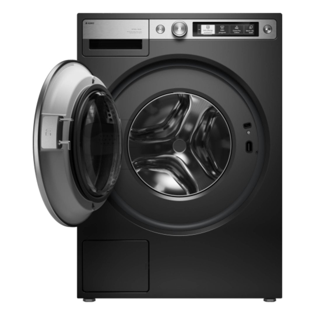 Asko 9.5kg Steel Seal™ Front Load Washing Machine Black W7956XLG