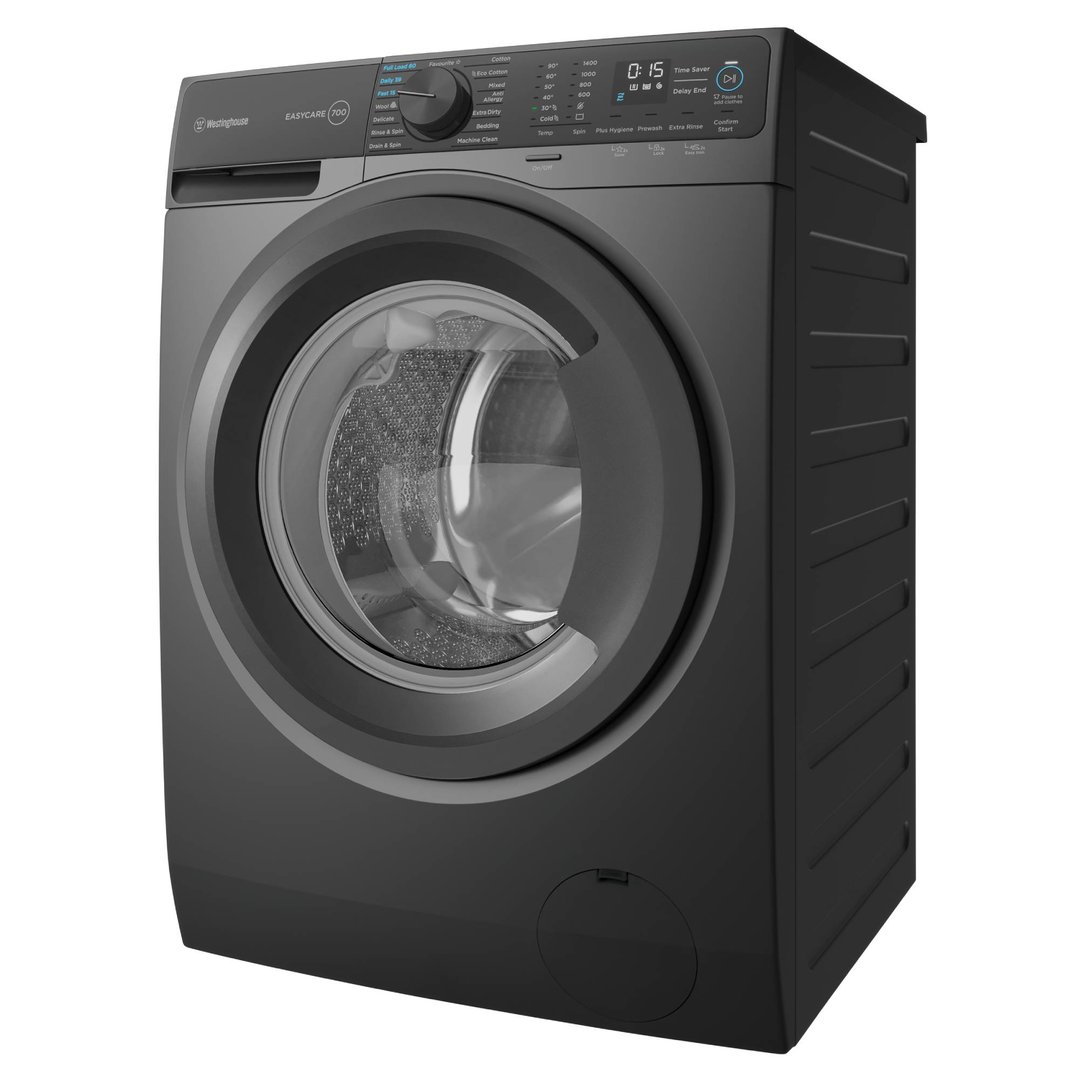 Westinghouse 10kg EasyCare 700 Front Load Washing Machine Dark Onyx WWF1044M7SAS