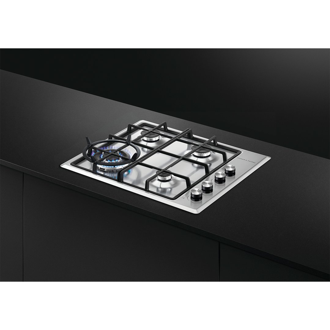 Fisher & Paykel 60cm Series 5 4 Burner Gas Cooktop, Natural Gas CG604CNGX2