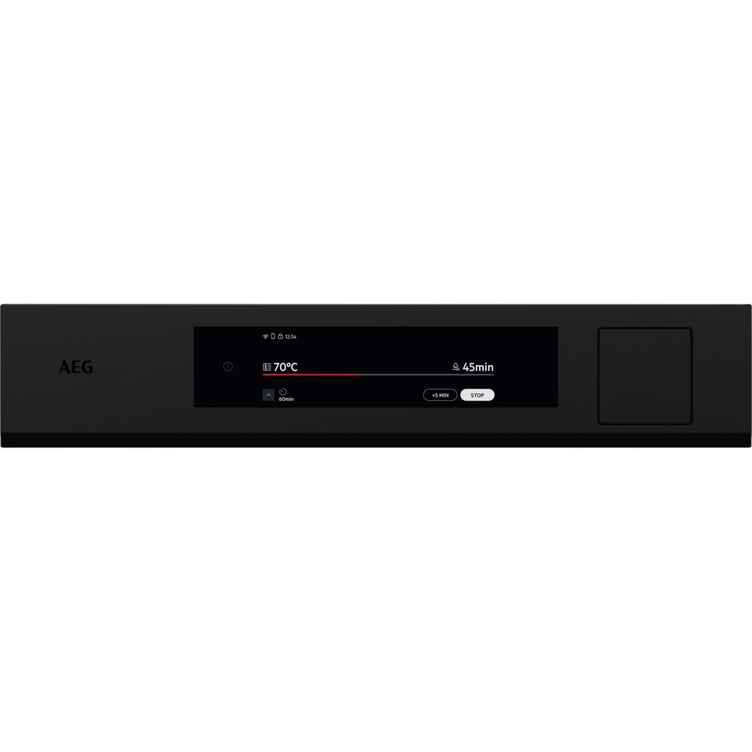 AEG 45cm Multifunction 24 Matte Black Steam Pro Compact Oven NKB9A82KT