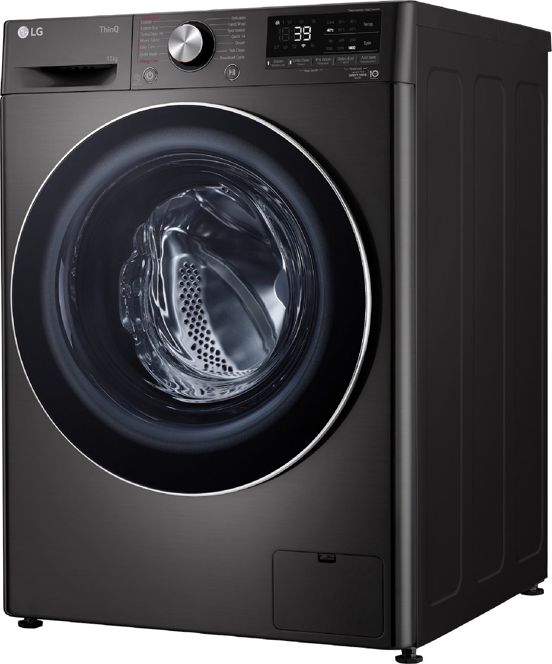 LG 12kg Black Front Load Washing Machine WV9-1412B