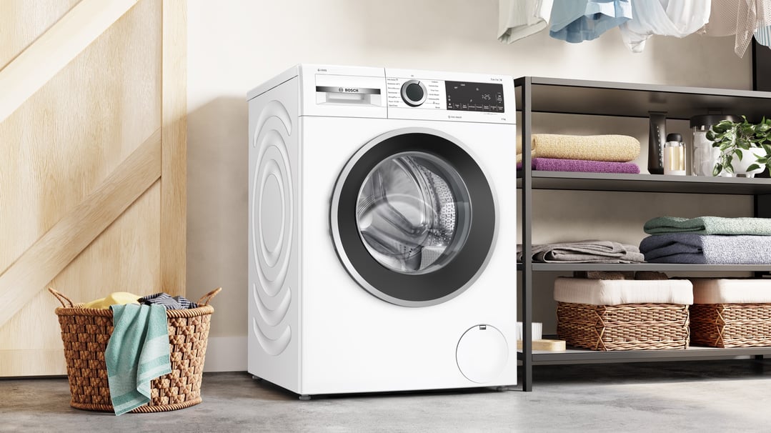 Bosch 9kg Series 6 Front Loader Washing Machine White WGG244F0AU