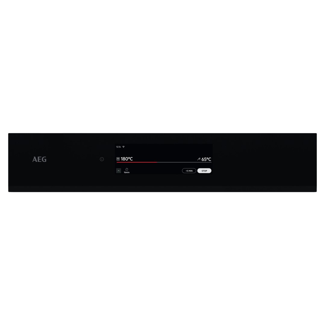 AEG 60cm Multifunction 21 Gloss Black SenseCook Oven NBT9P831AB