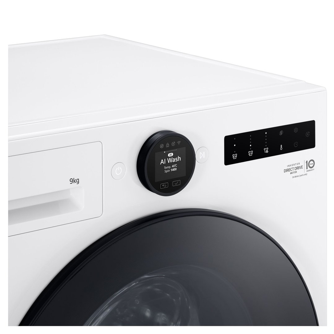 LG 9kg Series 10 White Front Load Washer WX10-1409W