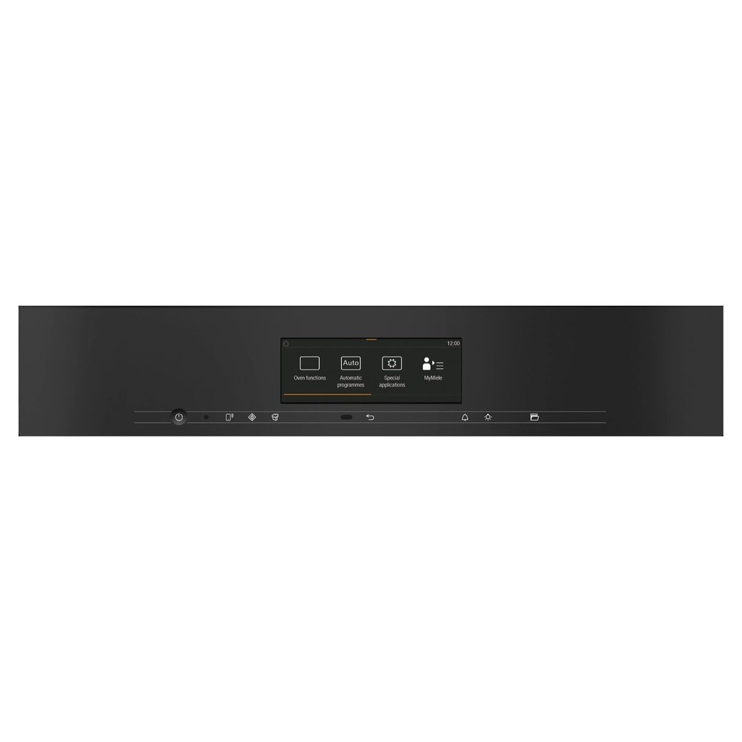 Miele 45cm Handleless 3in1 Speed Oven and Microwave Combination with Crisp Function Obsidian Black H7840BMXOBSW