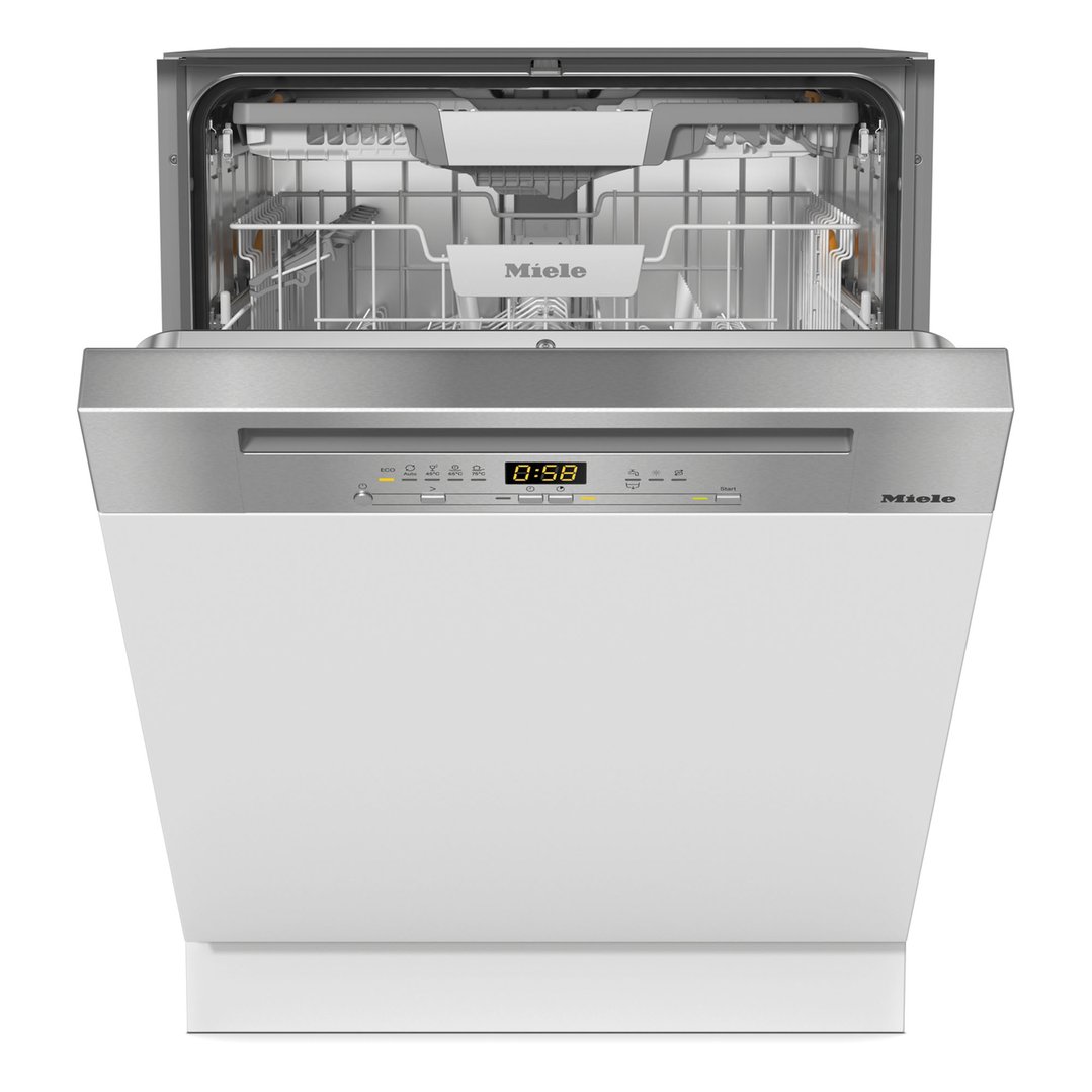 Miele 60cm Semi-Integrated Dishwasher with AutoOpen Drying CleanSteel Fascia G5210SCICLST