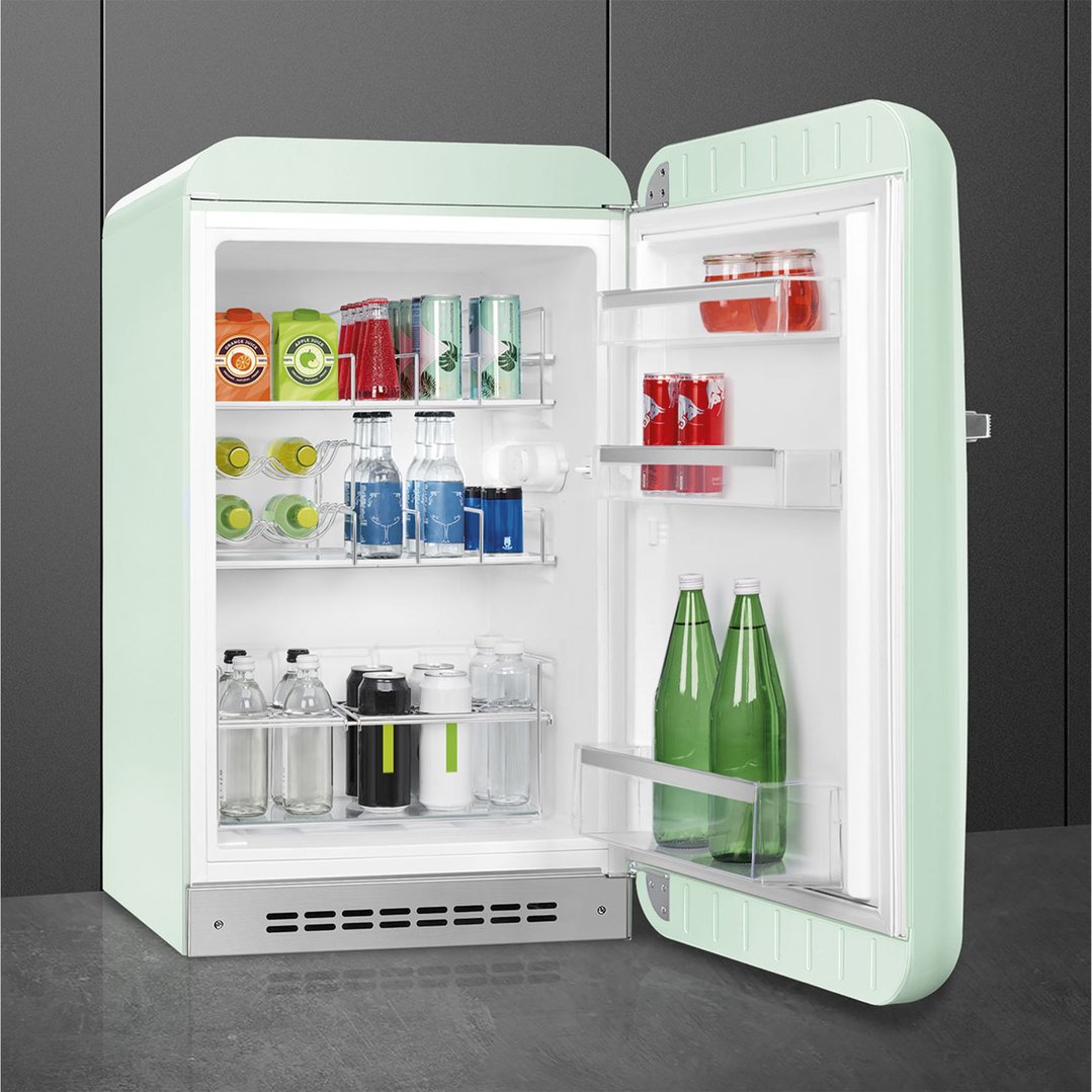 Smeg FAB10 50's Style Retro Refrigerator Right Hand Hinge - Pastel Green FAB10HRPG6