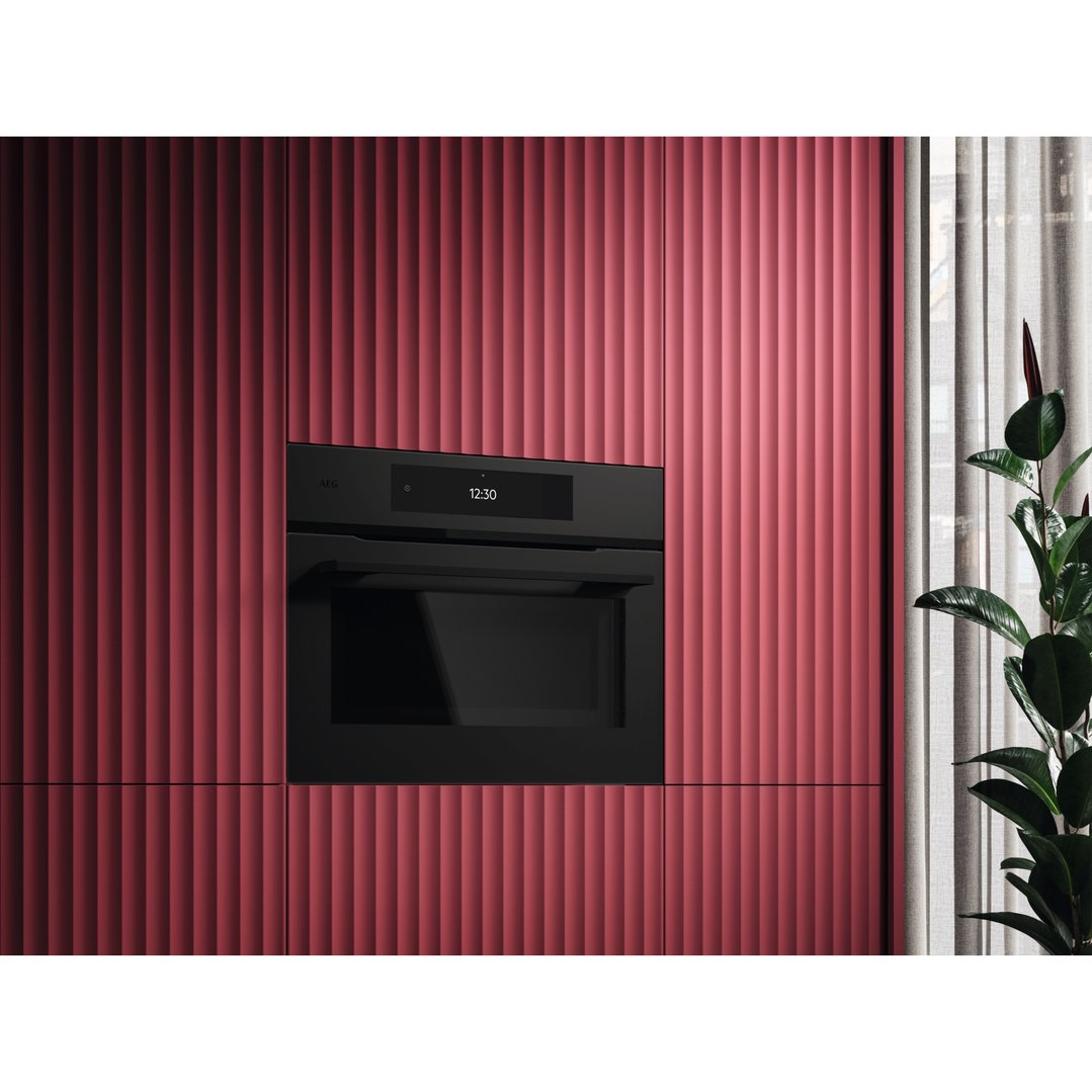 AEG 45cm COMBIQUICK® Matte Black Microwave Oven NKK9A801T
