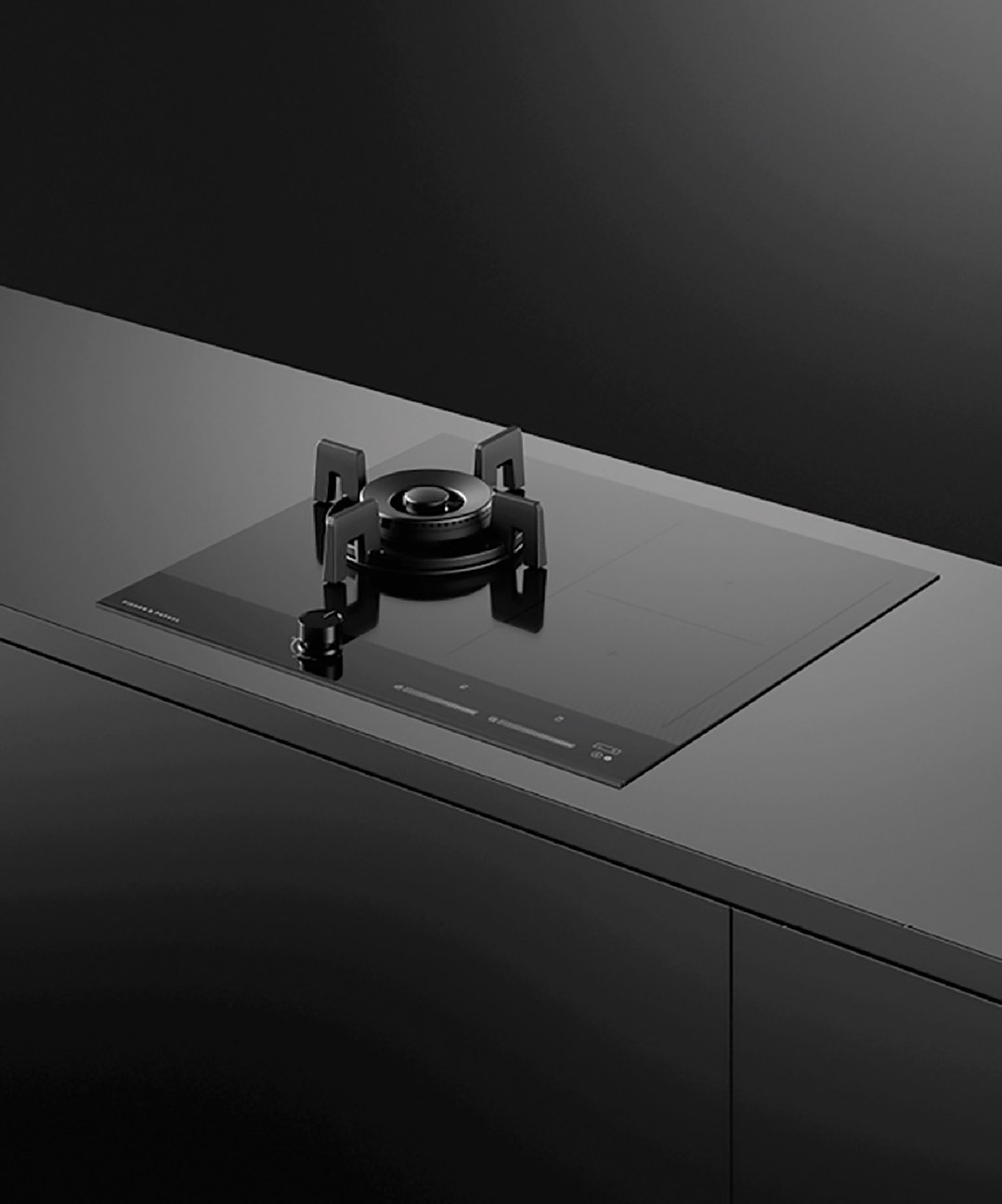 Fisher & Paykel 60cm Series 9 1 Burner + 2 Zone Hybrid Cooktop, 2 SmartZones, LPG CGI603DLPTB4