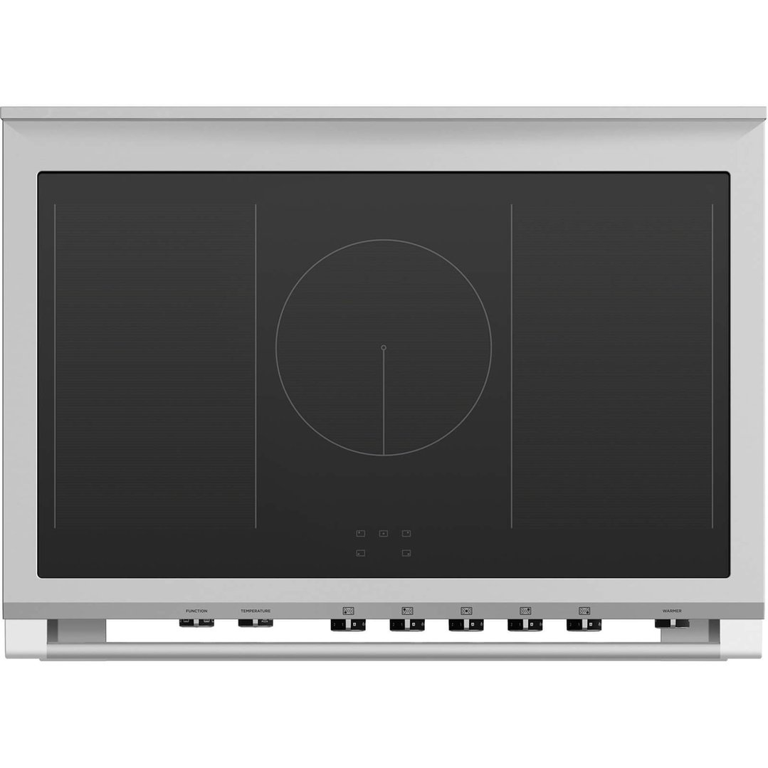 Fisher & Paykel 90cm Series 9 Classic 5 Zone Induction Pyrolytic Cooker, 2 SmartZones OR90SCI6B1