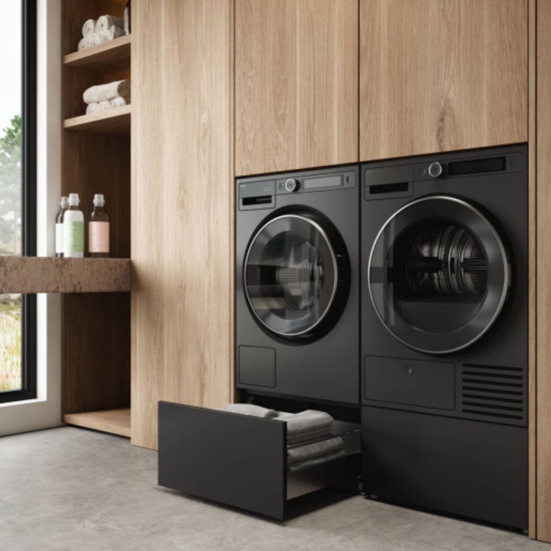 Asko Pull-out Drawer for Laundry Black HP320G