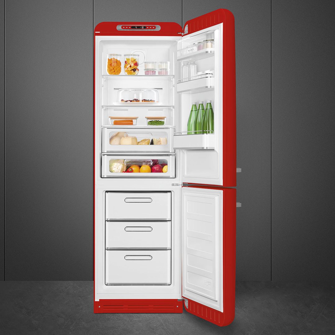 Smeg FAB 32 50’S Style Retro Refrigerator, Right Hand - Red FAB32RRD5AU