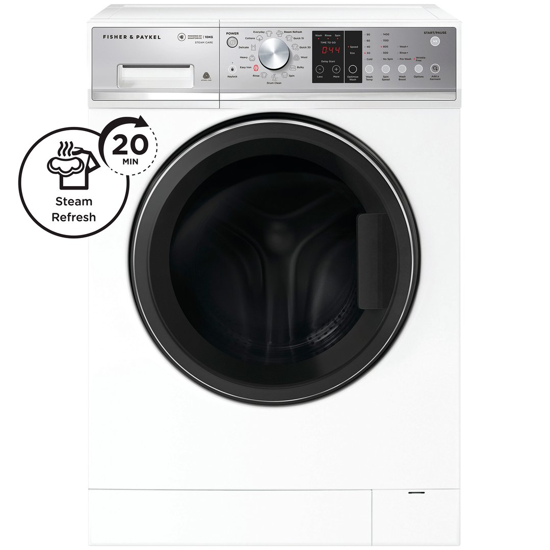 Fisher & Paykel 10kg Series 7 Front Loader Washer, Steam Care WH1060P3