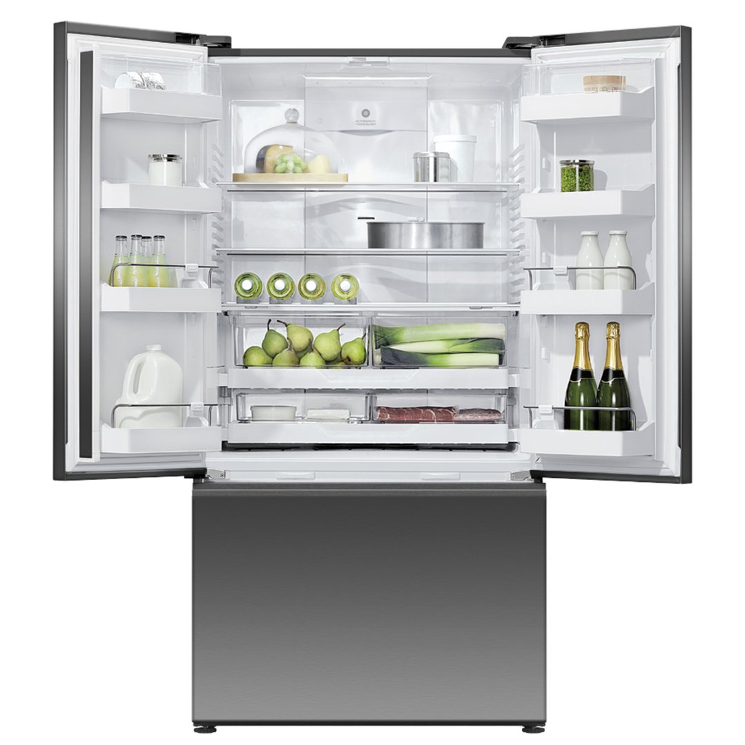 Fisher & Paykel 569L Series 7 French Door Refrigerator Freezer, Ice & Water RF610ANUB5